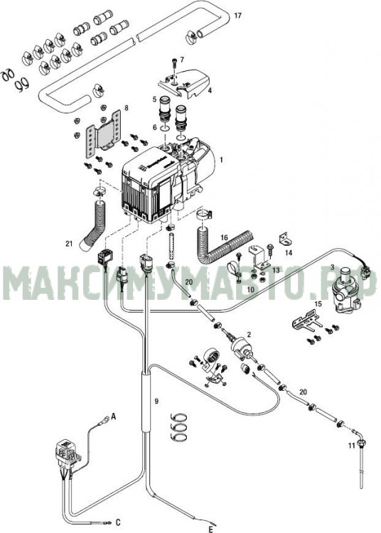 Монтажный комплект для Hydronic S3 B/D 4-5 12V